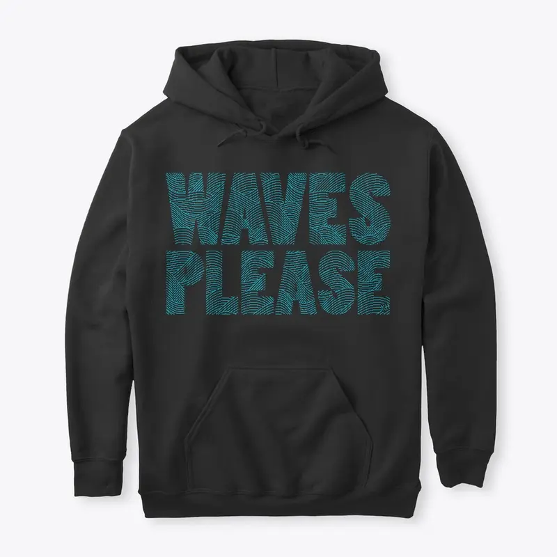 Kayak Hipster - Waves Please Hoodie